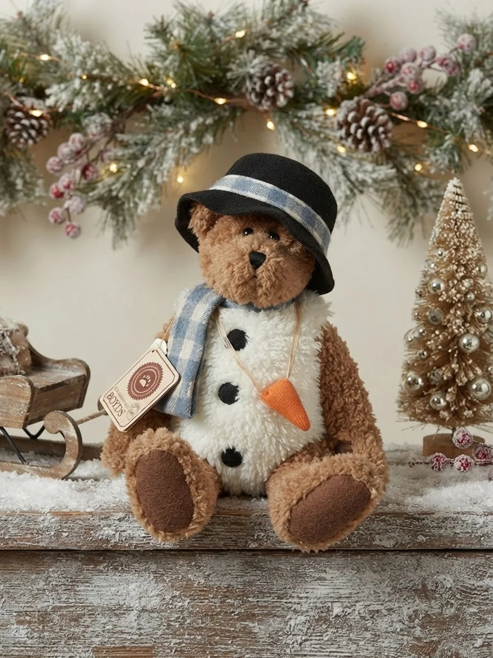 RETIRED BOYDS COLLECTION T.J.’S BEST DRESSED COLLECTION FLAKEY BEARIFROST